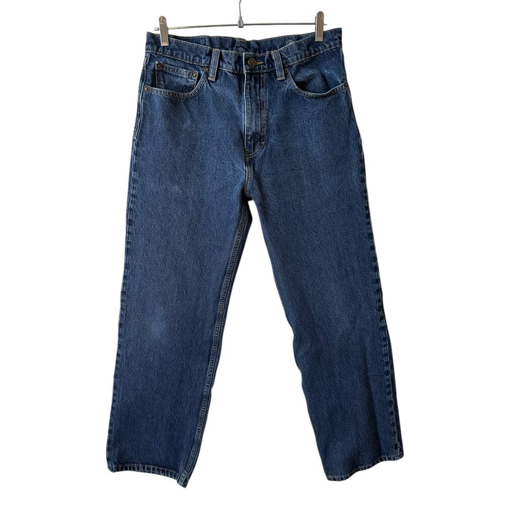 Levi's Men's Skateboarding Baggy Jeans Big E Dark Wash Denim Sz 31 Loose Fit
